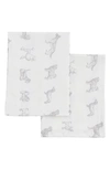 Melange Dog 400 Thread Count Cotton Duvet Set In Grey