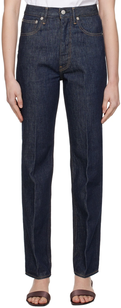 Auralee Indigo Hard Twist Jeans