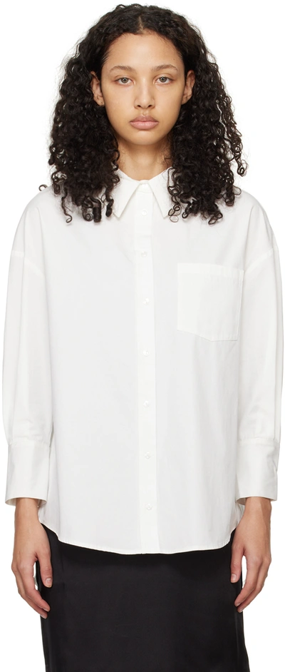 Anine Bing White Mika Shirt