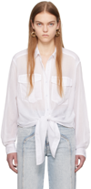 Isabel Marant Étoile Nath Organic Cotton Shirt In 20wh White