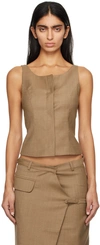 Aya Muse Brown Menti Camisole In Mocha