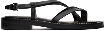 See By Chloé Black Lynette Sandals In 999 Black