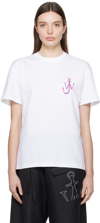 Jw Anderson White Cotton T-shirt In 1 White