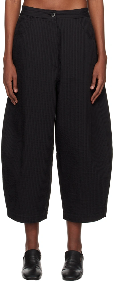 Cordera Black Tubular Trousers