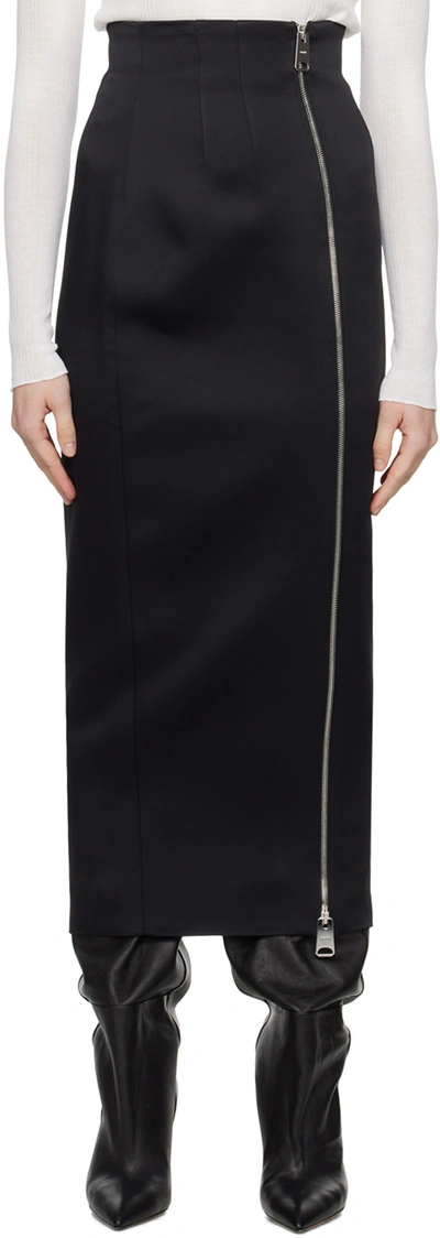 Khaite Black Ruddy Maxi Skirt In 200 Black