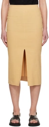 ISABEL MARANT BEIGE MILLS MIDI SKIRT