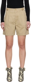 Isabel Marant Lisette Shorts In 90be Beige