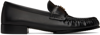 Givenchy Classic Lambskin Loafers With Ruched Detailing In 001-black