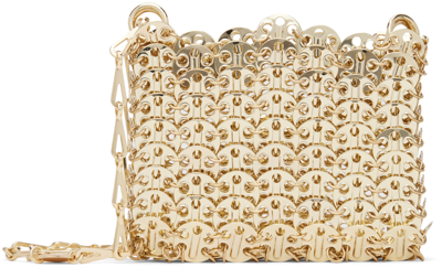 Rabanne Gold Iconic Nano 1969 Bag In Golden