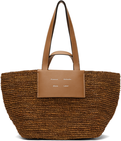 Proenza Schouler Tan  White Label Large Morris Tote In 221 Honey