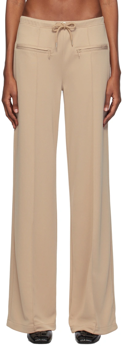 Courrèges Beige Interlock Lounge Pants In 1007 Sand