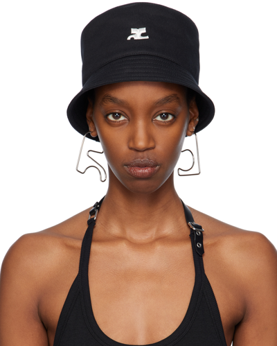 Courrèges Signature Bucket Hat - Courreges - Cotton - Black