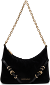 Givenchy Voyou Chain Leather Shoulder Bag In 001-black