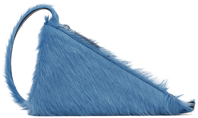 Marni Blue Prisma Triangle Bag In 00b56 Royal