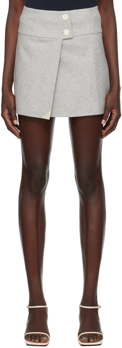 The Garment Gray Trento Miniskirt In 616 Heather Grey Mel