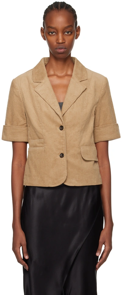 The Garment Beige Cannes Jacket In 509 Camel