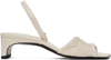 TOTÊME OFF-WHITE 'THE GATHERED SCOOP' HEELED SANDALS