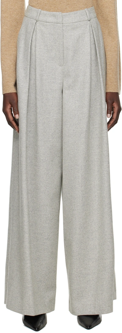 The Garment Gray Trento Trousers In 616 Heather Grey