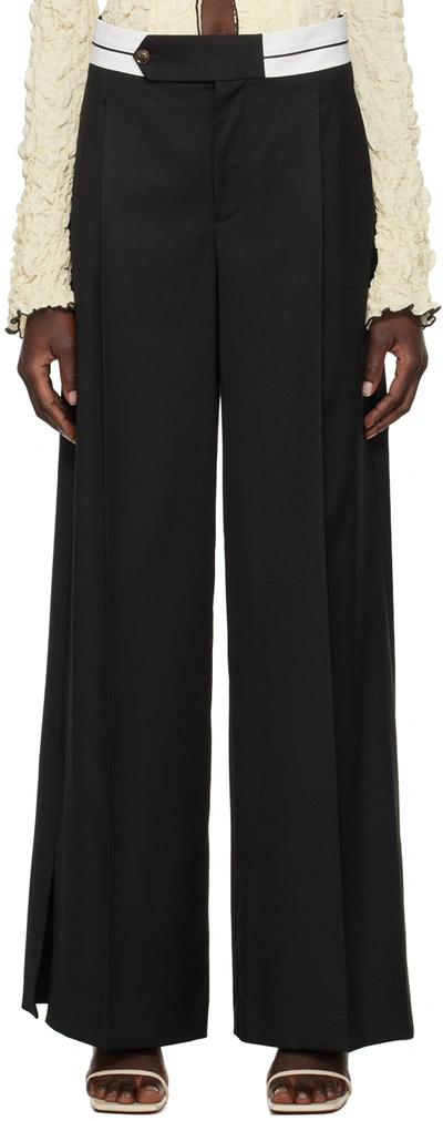 The Garment Black Pluto Trousers In 050 Black