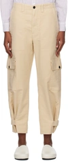 PROENZA SCHOULER BEIGE KAY CARGO PANTS