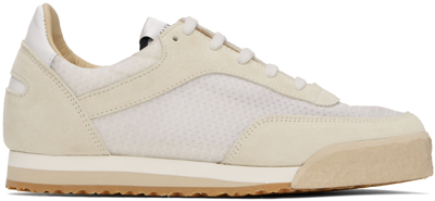 Spalwart White & Beige Pitch Low Trainers