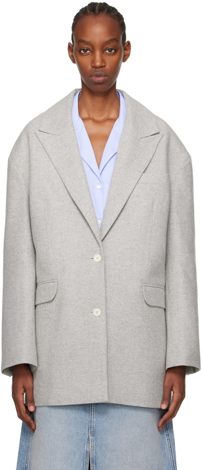 The Garment Gray Trento Blazer In 616 Heather Grey