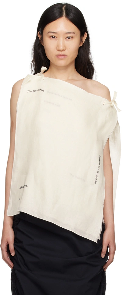 Baserange Off-white Page Blouse In Undyed