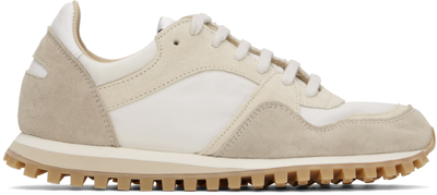 Spalwart White & Taupe Marathon Trail Low Trainers In Lamb