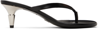Proenza Schouler Leather Spike-heel Flip Flop Sandals In 001 Black
