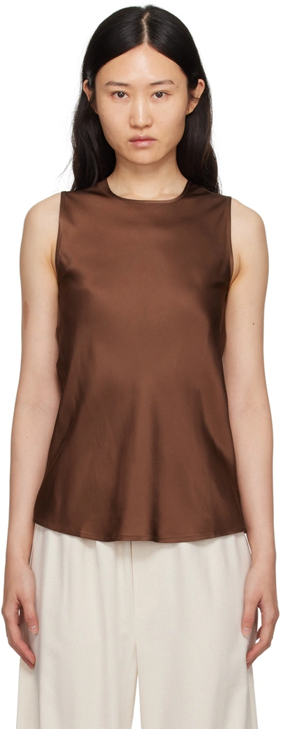 Baserange Brown Dydine Tank Top In Dark Brown