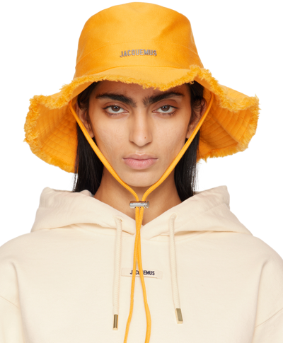 Jacquemus Le Bob Artichaut Bucket Hat In Orange