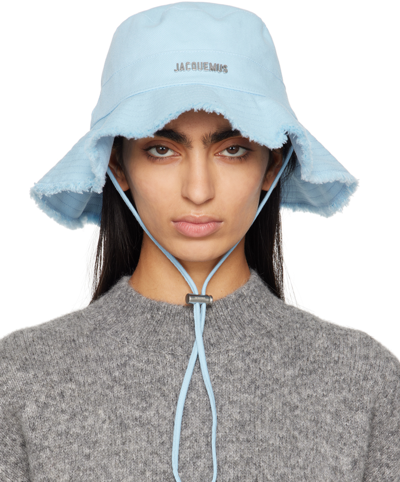 Jacquemus Blue Les Classiques 'le Bob Artichaut' Hat In Sky Blue