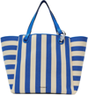 JW ANDERSON BLUE & WHITE LARGE JWA CORNER TOTE