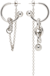 JUSTINE CLENQUET SILVER ABEL EARRINGS