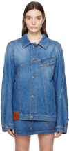 JW ANDERSON BLUE TWISTED DENIM JACKET