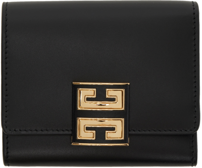 GIVENCHY BLACK 4G TRIFOLD WALLET