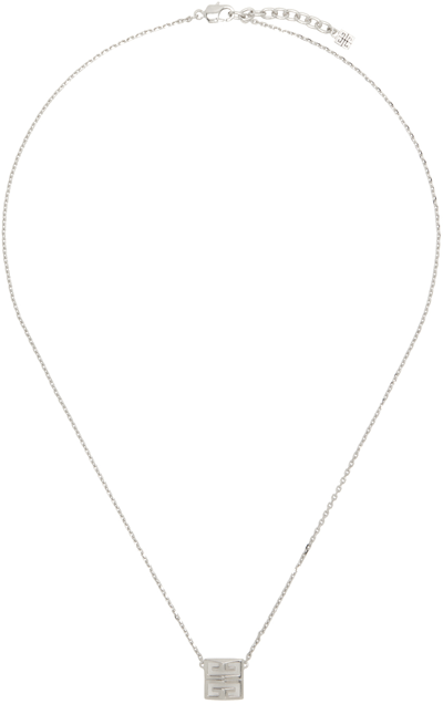 Givenchy Silver 4g Pendant Necklace In Multicolor