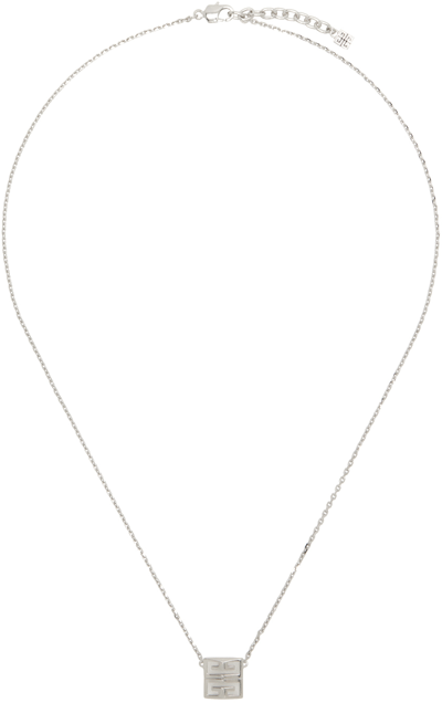 Givenchy Collier À Pendentif 4g En Métal In Silvery
