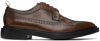 Thom Browne Brown Classic Longwing Brogues In 205 Dark Brown