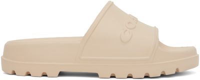 Coach Off-white Jesse Rubber Slides In Ivory