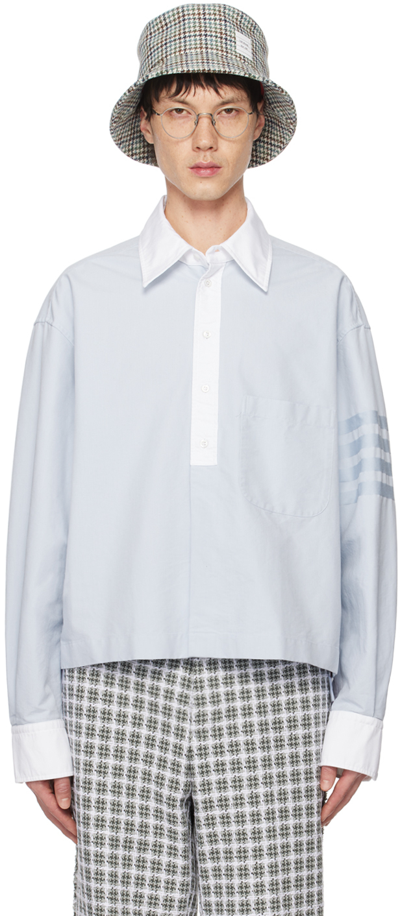Thom Browne Blue 4-bar Shirt In 480 Light Blue