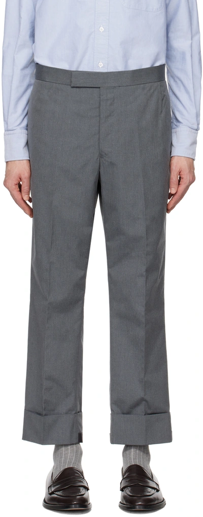 Thom Browne Gray Classic Trousers In 035 Med Grey
