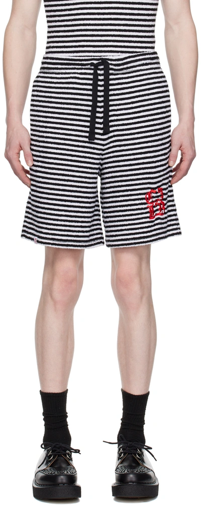 Charles Jeffrey Loverboy Black & White College Shorts