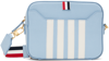 THOM BROWNE BLUE PEBBLE GRAIN 4-BAR CAMERA BAG