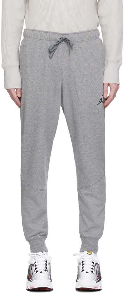 Nike Grey Sport Sweatpants In Carbon Heather/black