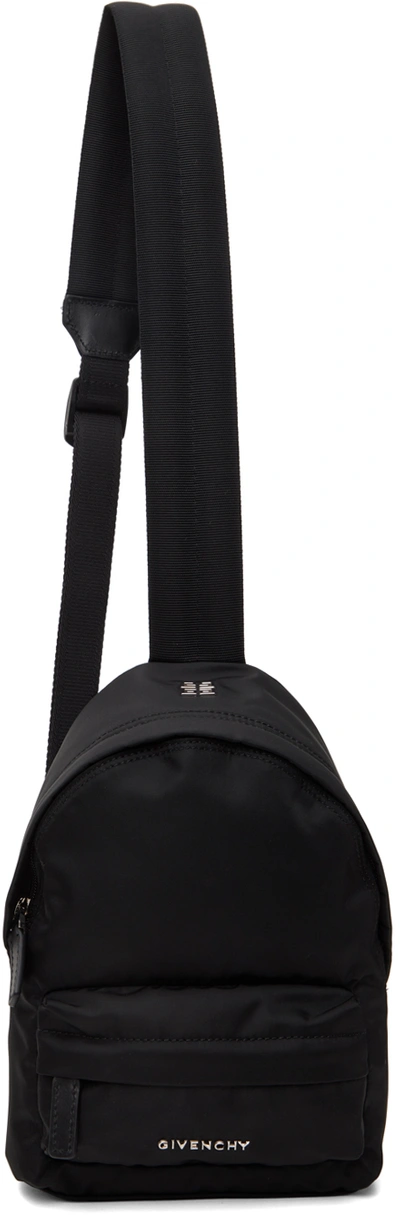 Givenchy Black Small Essential U Backpack In 001-black