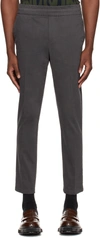 Samsoe & Samsoe Gray Smithy Trousers In Volcanic Ash