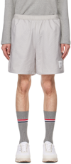 THOM BROWNE GRAY PIPING SHORTS