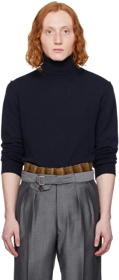 Maison Margiela Dark Blue Cashmere Sweater