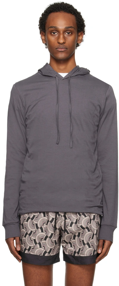 Dries Van Noten Gray Drawstring Hoodie In 802 Grey